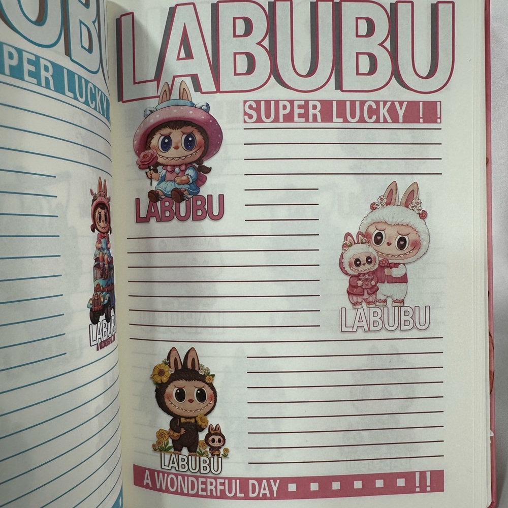 Labubu The Monsters Labubu & Tyco Hardcover 8x6 Notebook - Picture 7 of 7
